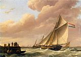 Sailing In Choppy Waters (Part 2 of 2) by Johannes Hermanus Koekkoek